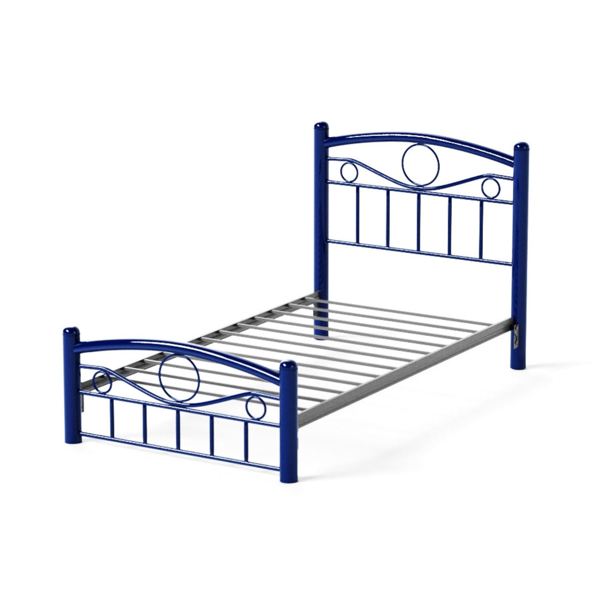 Cama Individual Monaco color Azul