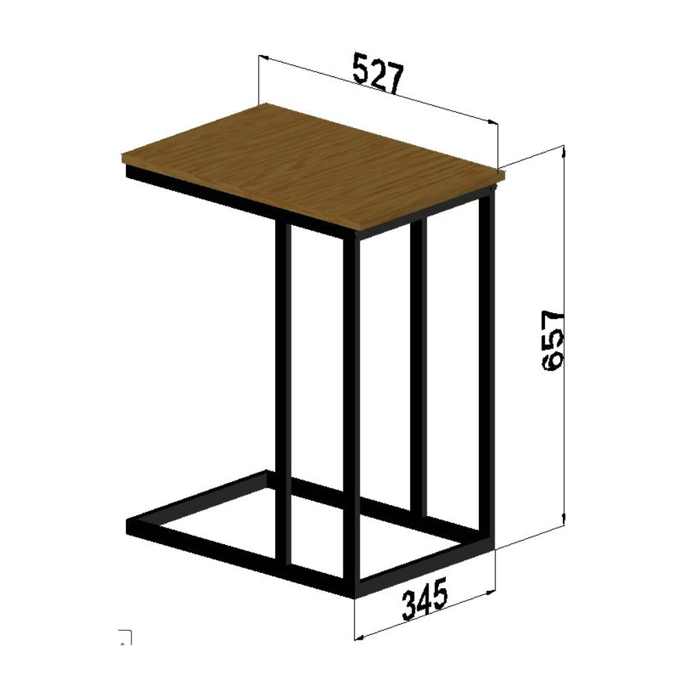 Mesa Auxiliar para sofá La aliada color Roble