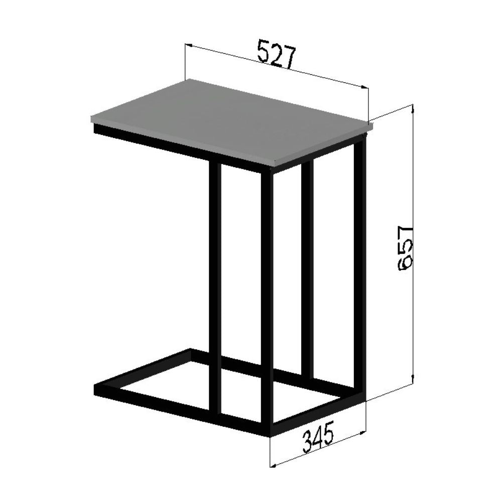Mesa Auxiliar para sofá La aliada gris nordico