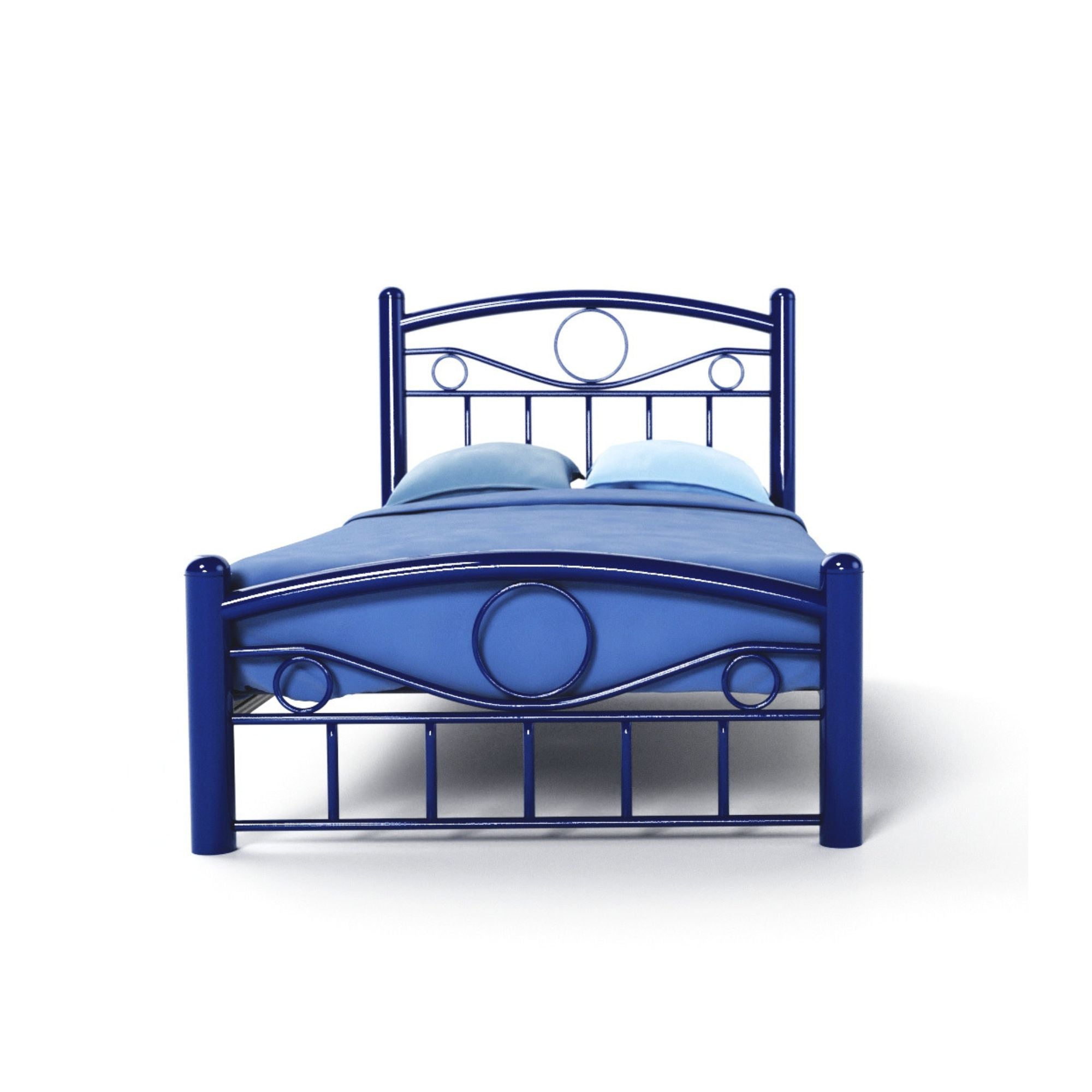 Cama Matrimonial Monaco color Azul