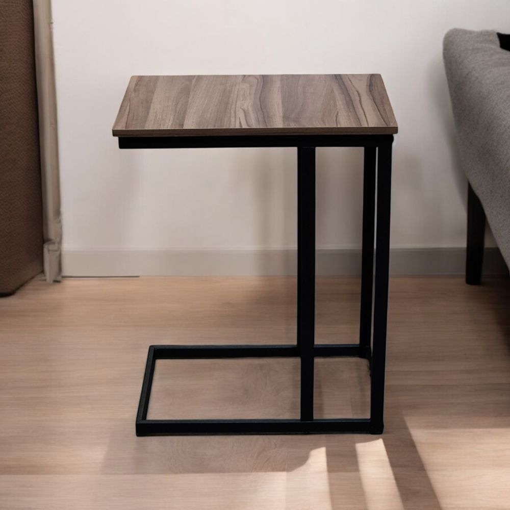 Mesa Auxiliar para sofá La aliada color Nogal