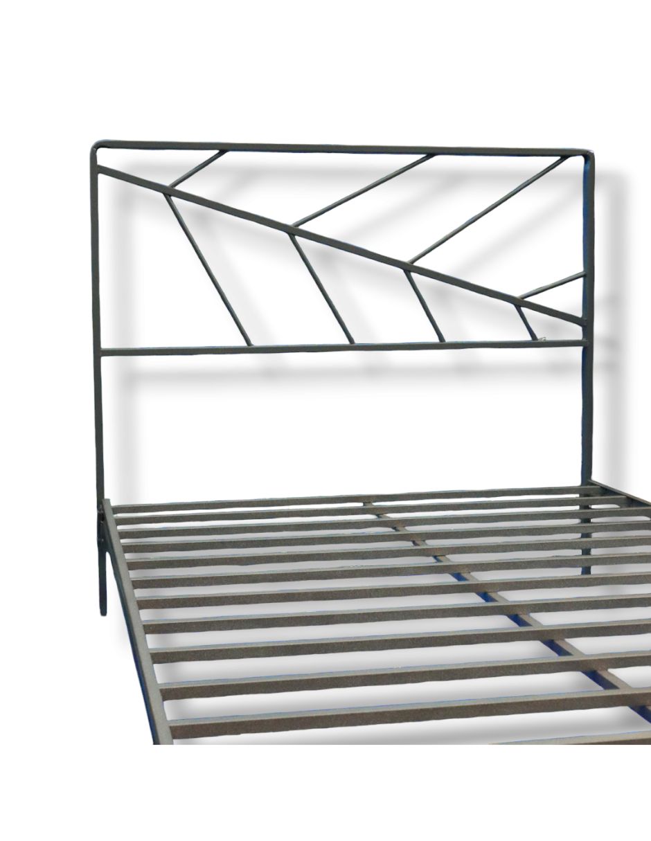 Cama Individual Gante color Gris Oxford