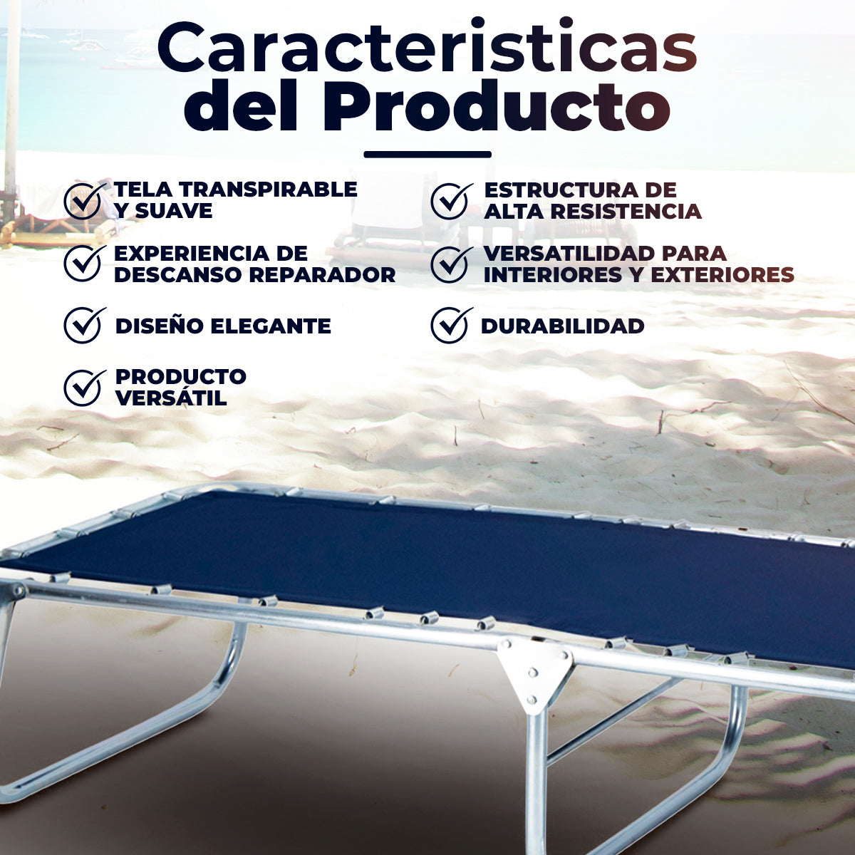 Catre Individual Guevara color Azul