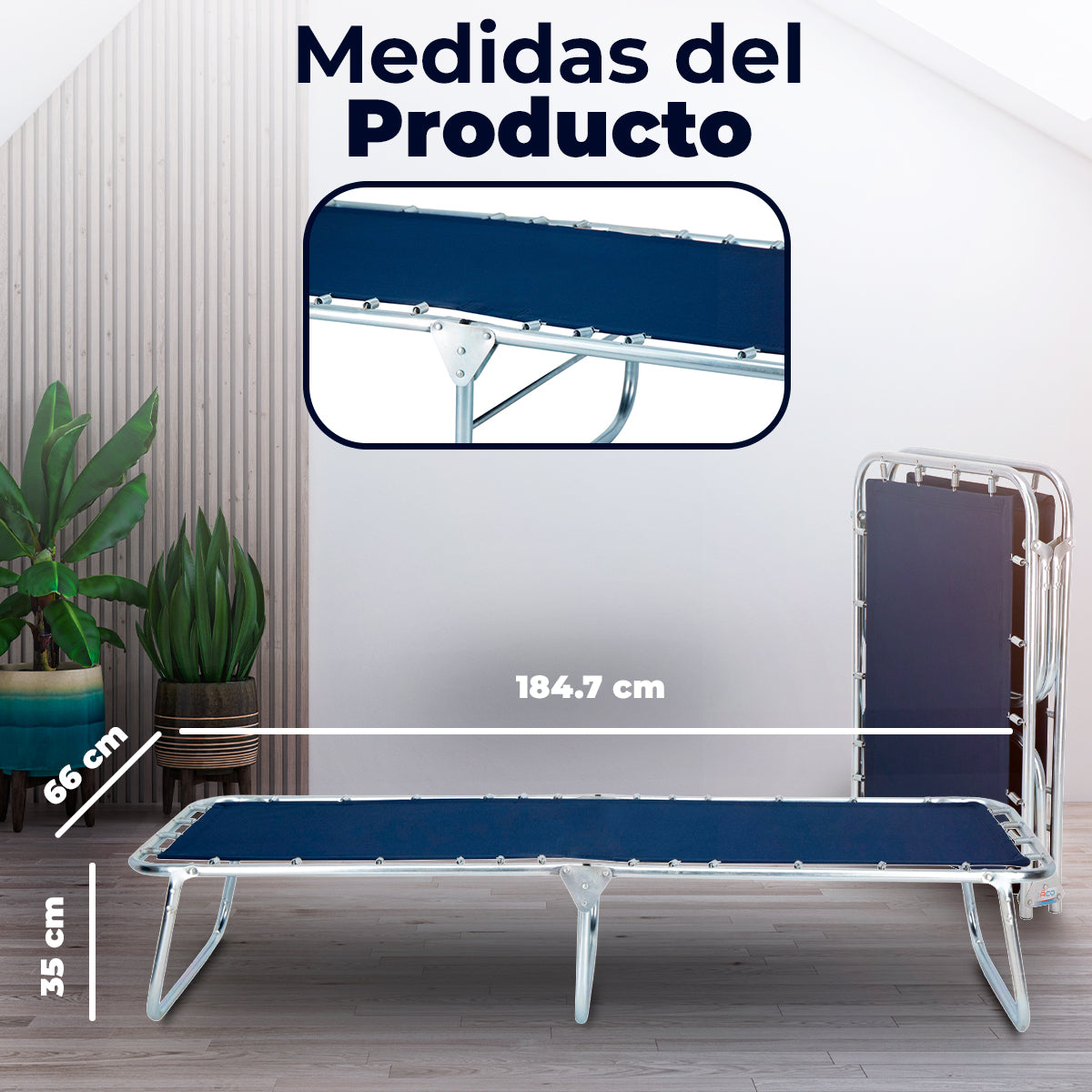 Catre Individual Guevara color Azul