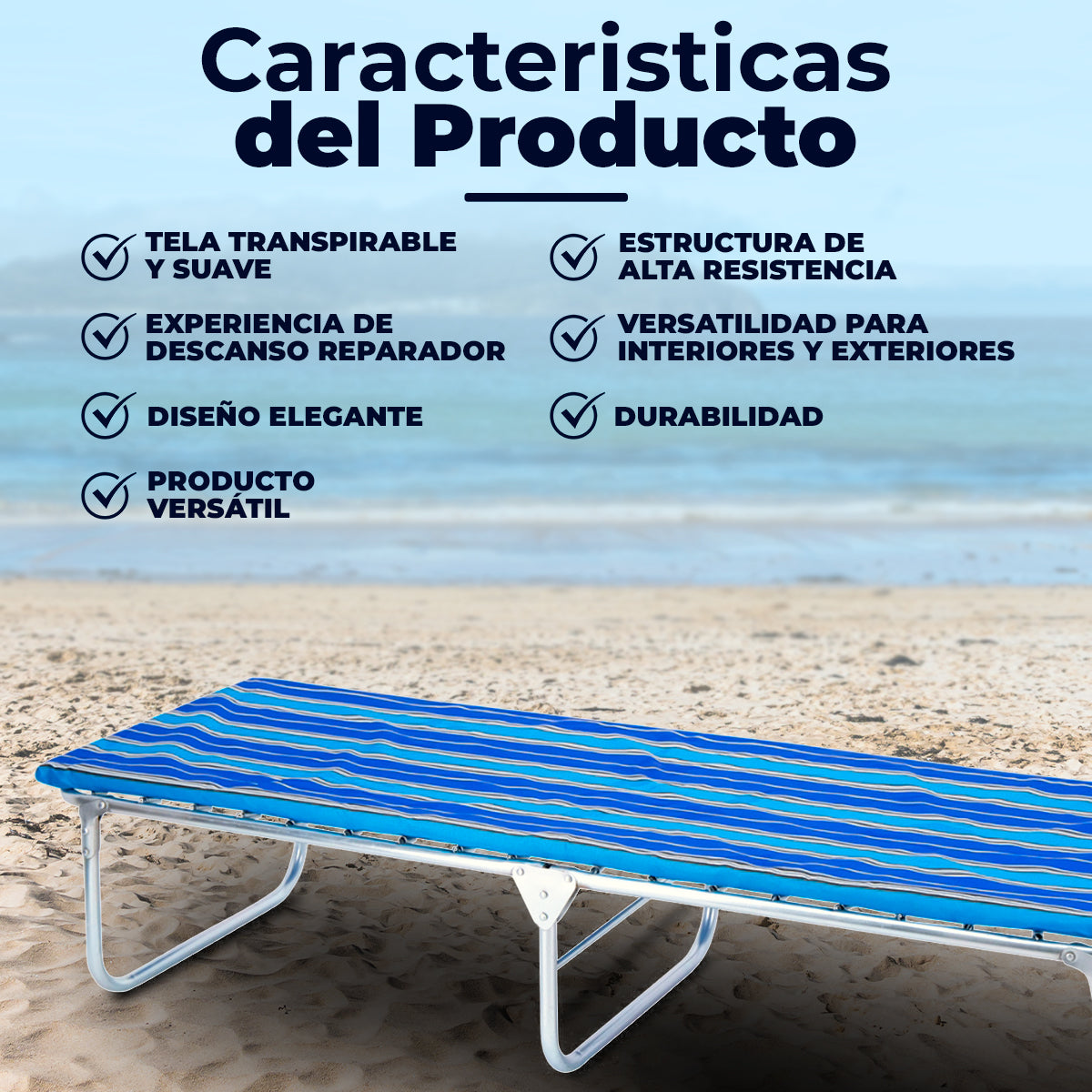 Catre Individual Colin color Azul