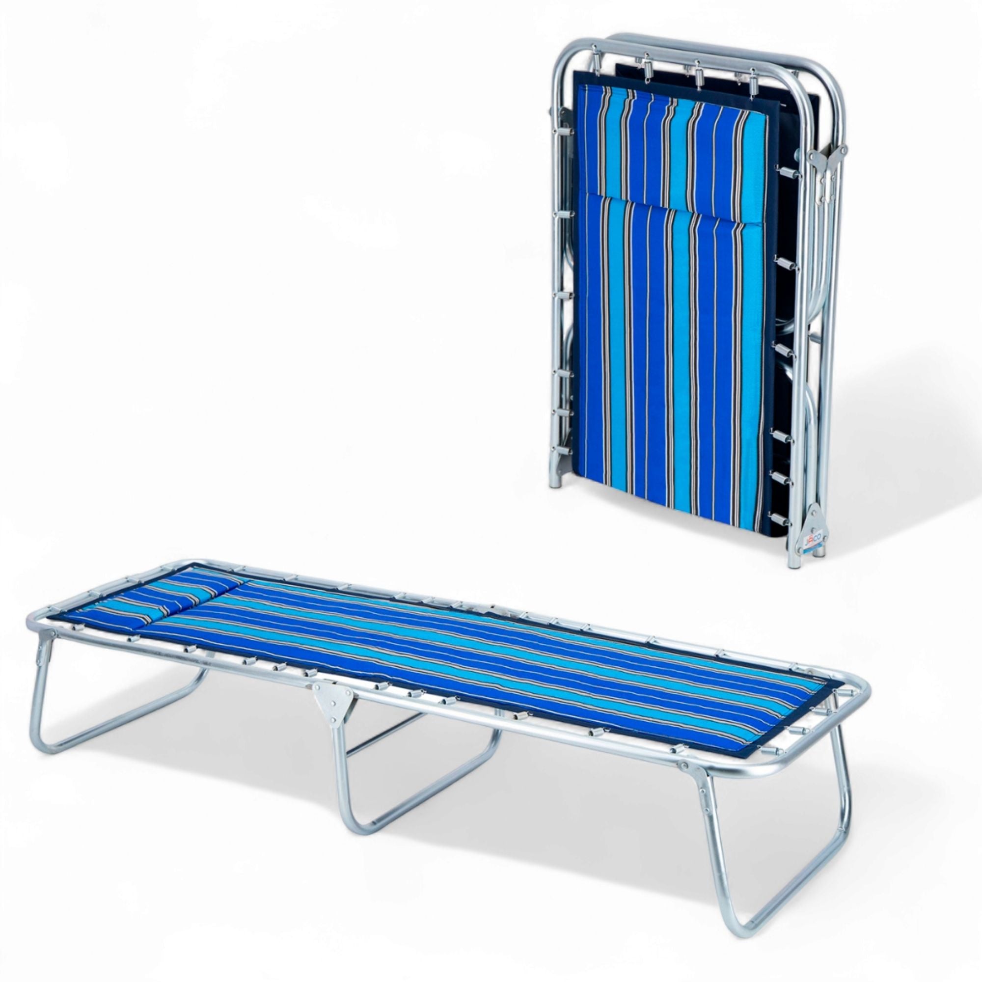 Catre Individual Benedict color Azul