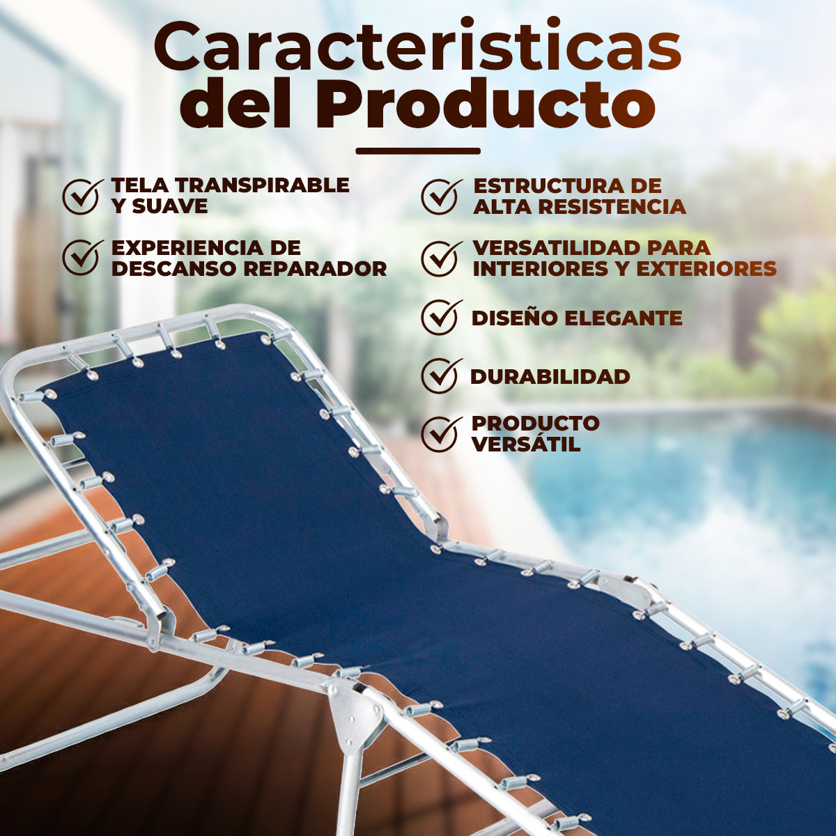 Catre Individual Anthony color Azul Marino