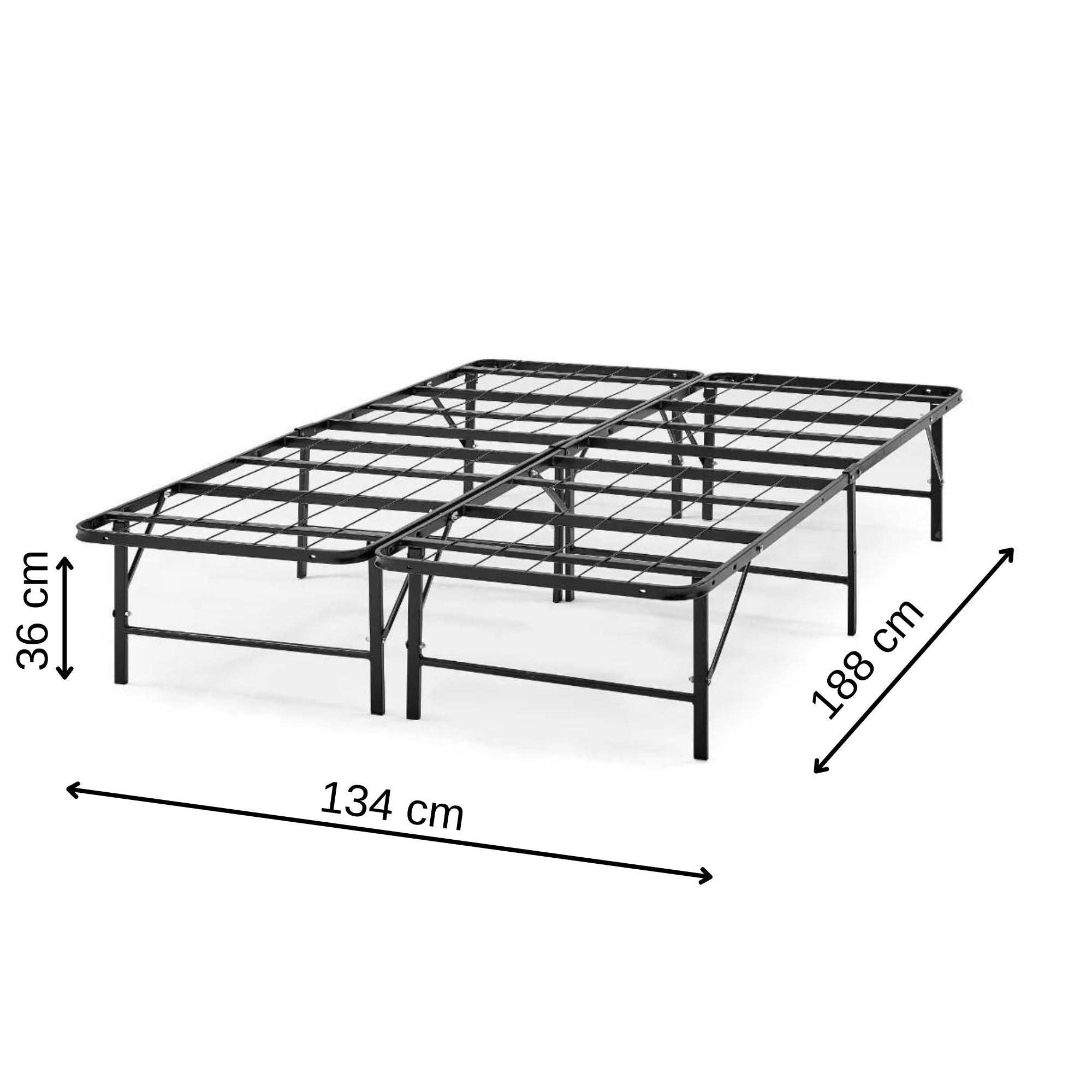 Base Plegable Matrimonial Lucy color Negro