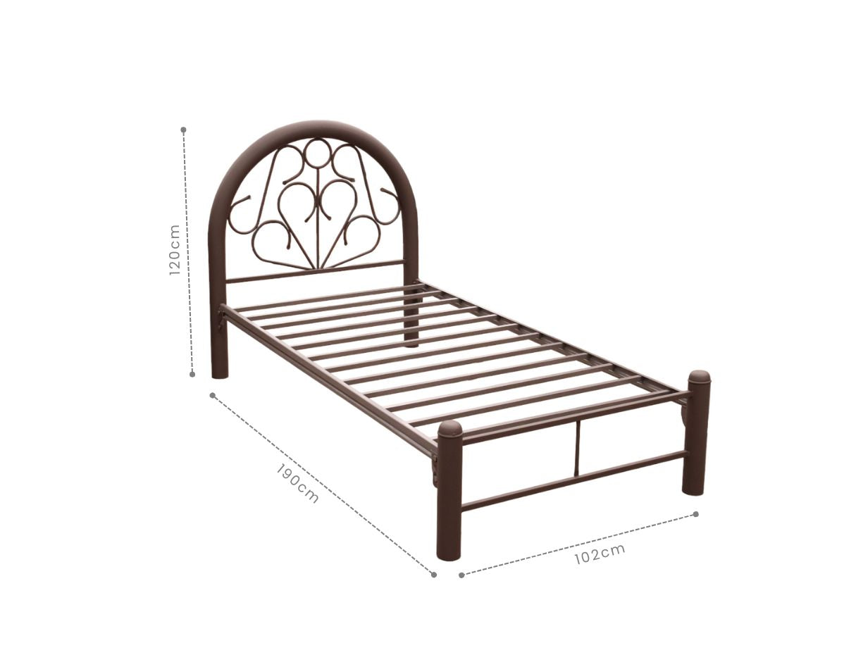 Cama Individual Teka color Chocolate