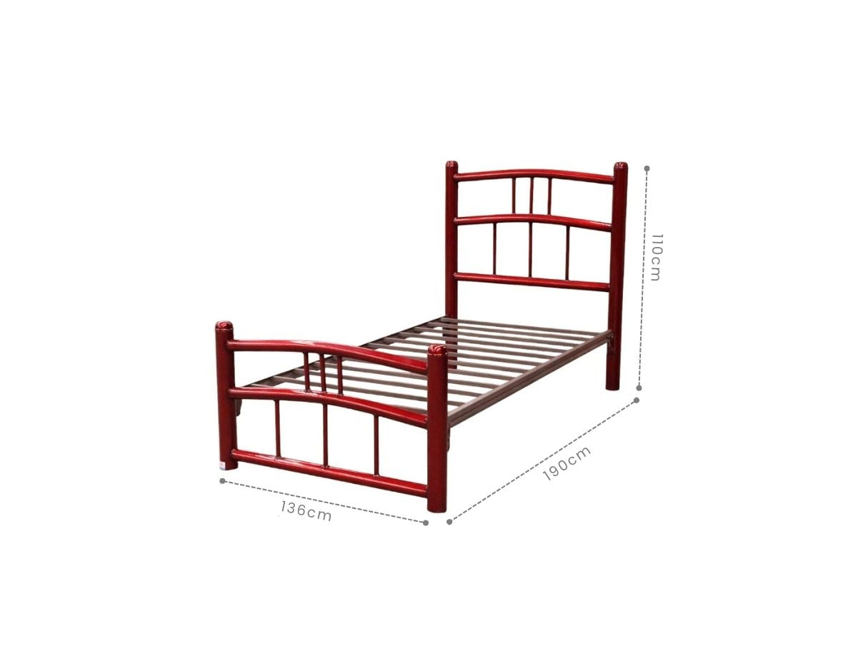 Cama Matrimonial Delhi color Rojo