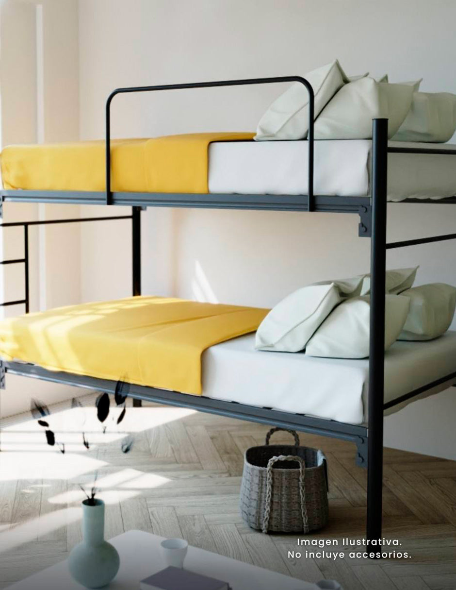 Litera  Matrimonial  Colonia color Negro