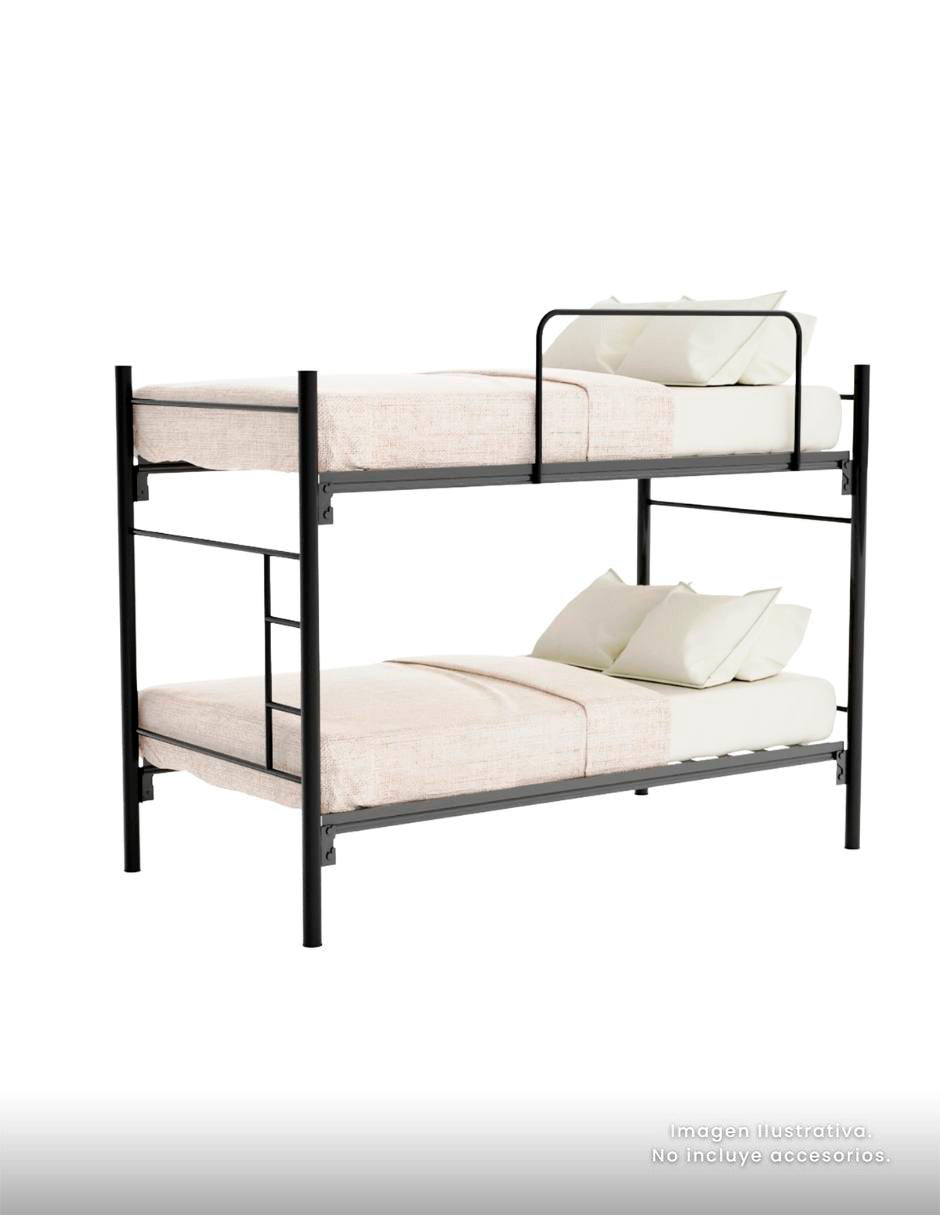 Litera  Matrimonial  Colonia color Negro