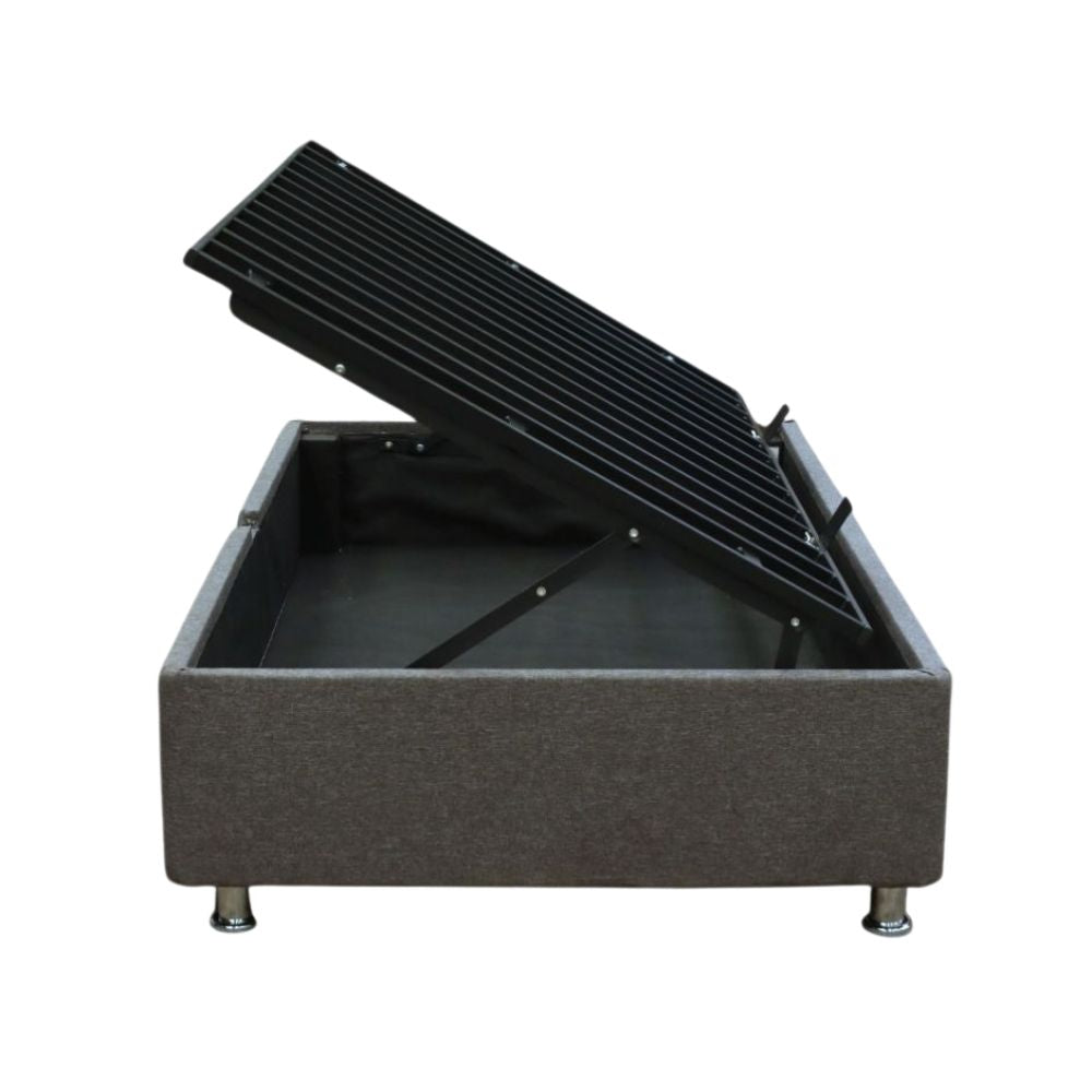 Cama Baul Individual Jhonson color Gris Oxford