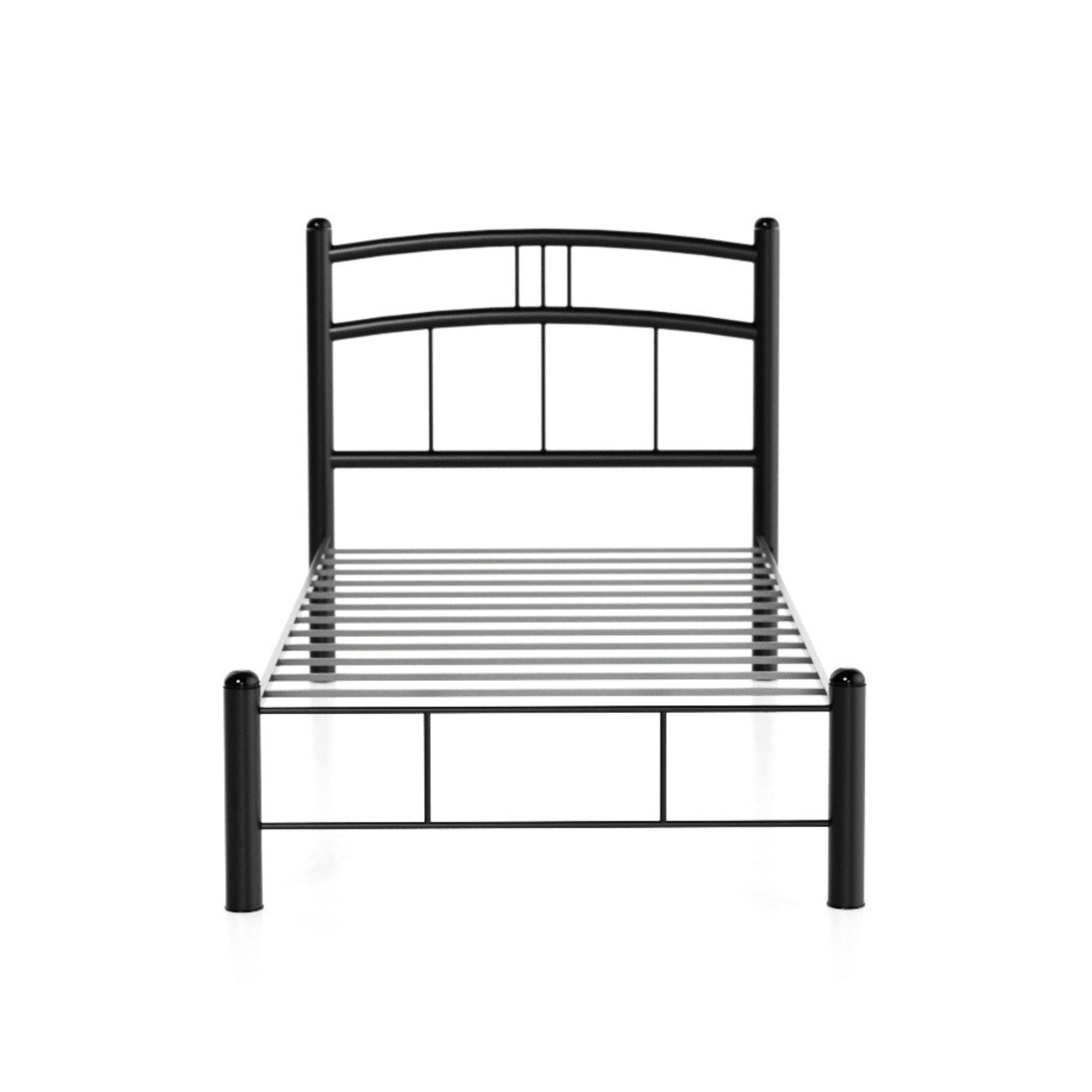 Cama Individual Bombay color Negro