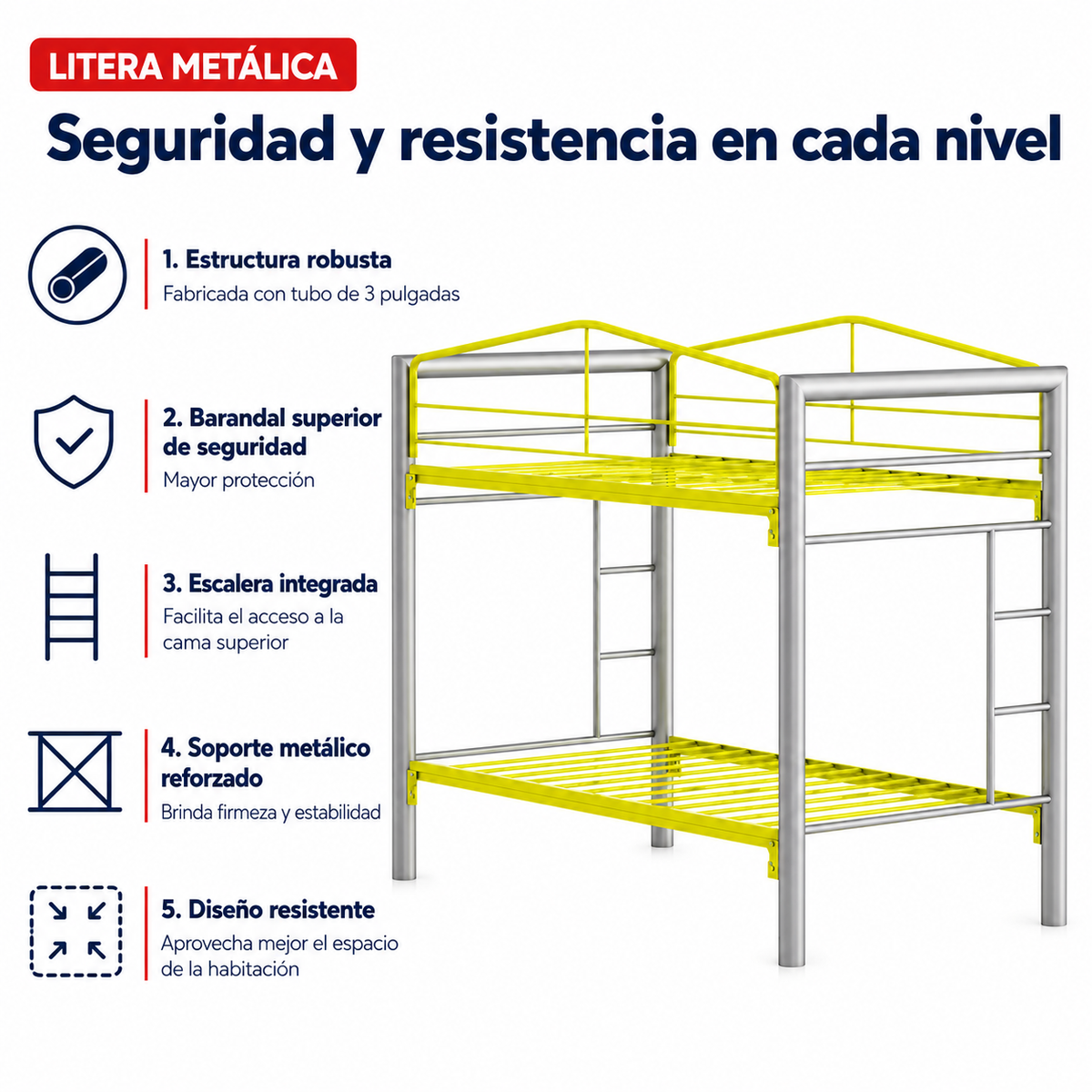 Litera Individual Bosnia color Amarillo