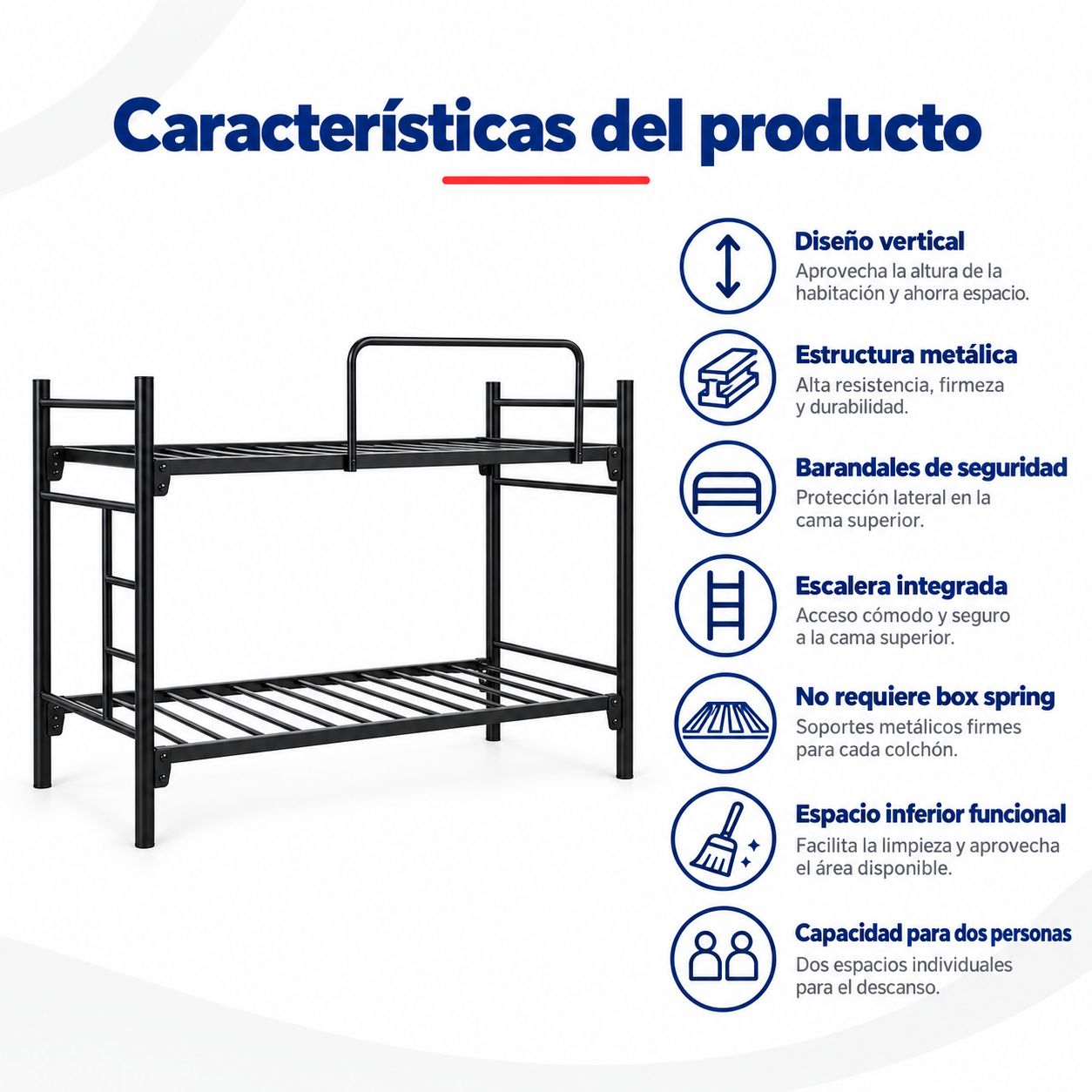 Litera Individual Colonia color Negro
