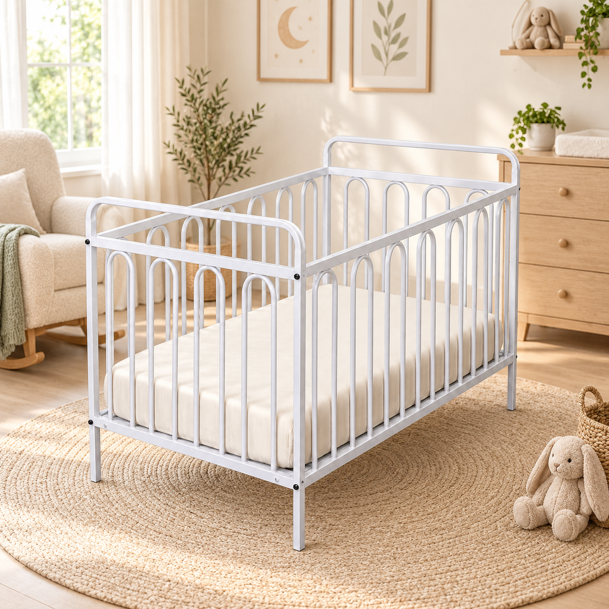 Cuna Ajustable 3 posiciones Bambino color Blanco
