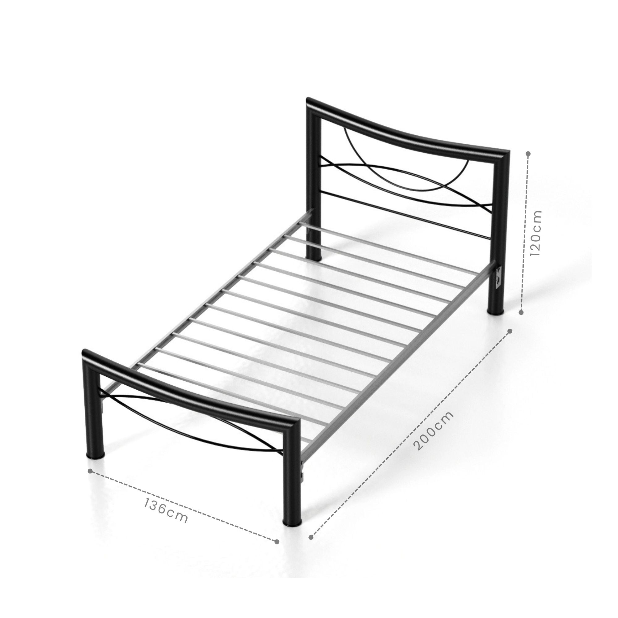 Cama Matrimonial Sueca color Chocolate