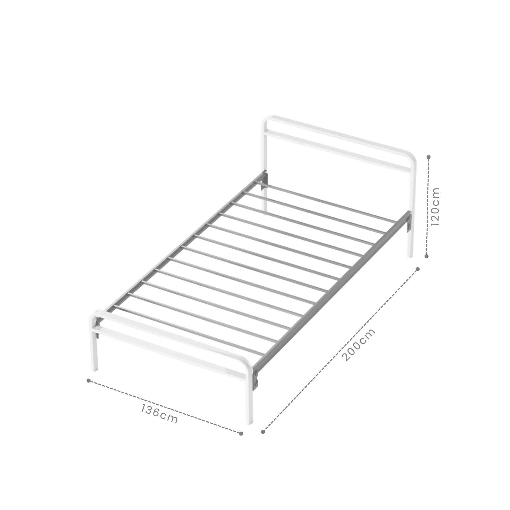 Cama Matrimonial Zurich color Blanco