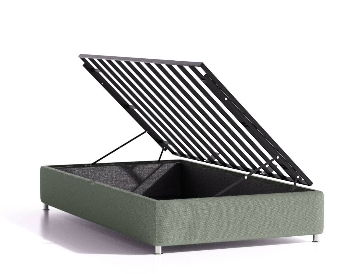 Cama Baul Individual Jhonson color Gris Oxford