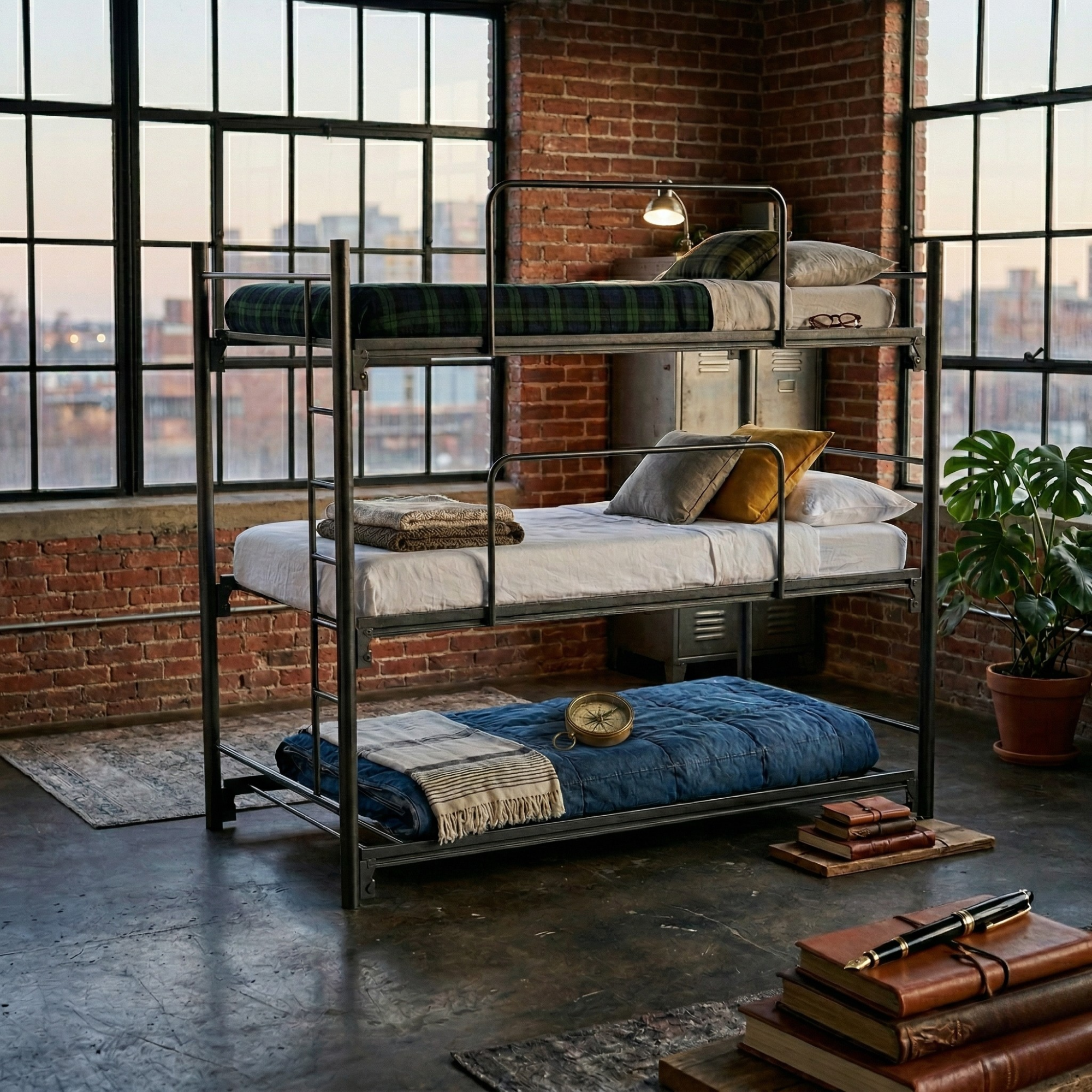 Litera Triple Individual Colonia color Negro