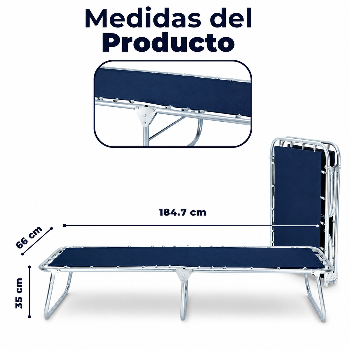Catre Individual Guevara color Azul